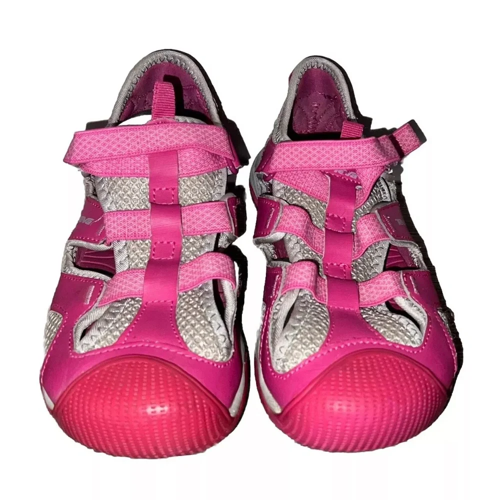 Teva Girls Youth Pink Jansen All Sports Water Sandals Shoes Sz 3